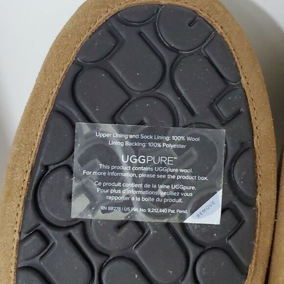 UGG Olsen Slipper Moccasin Chestnut Suede Wool Loafer Men's US 11 NIB - Picture 13 of 14